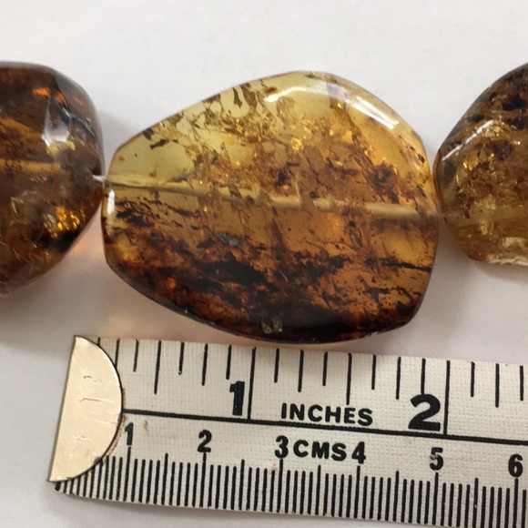 Natural Mexican amber chunky necklace - Picture 11 of 12